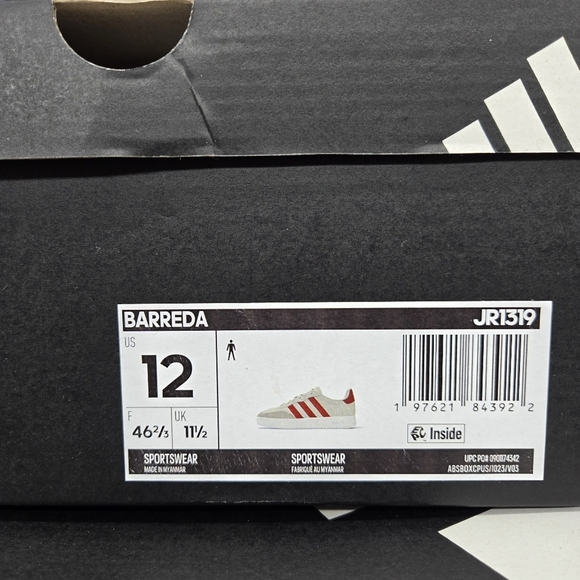 New Adidas Barreda Better Scarlet Wonder Beige JR1319 Men\'s Shoes Size 12